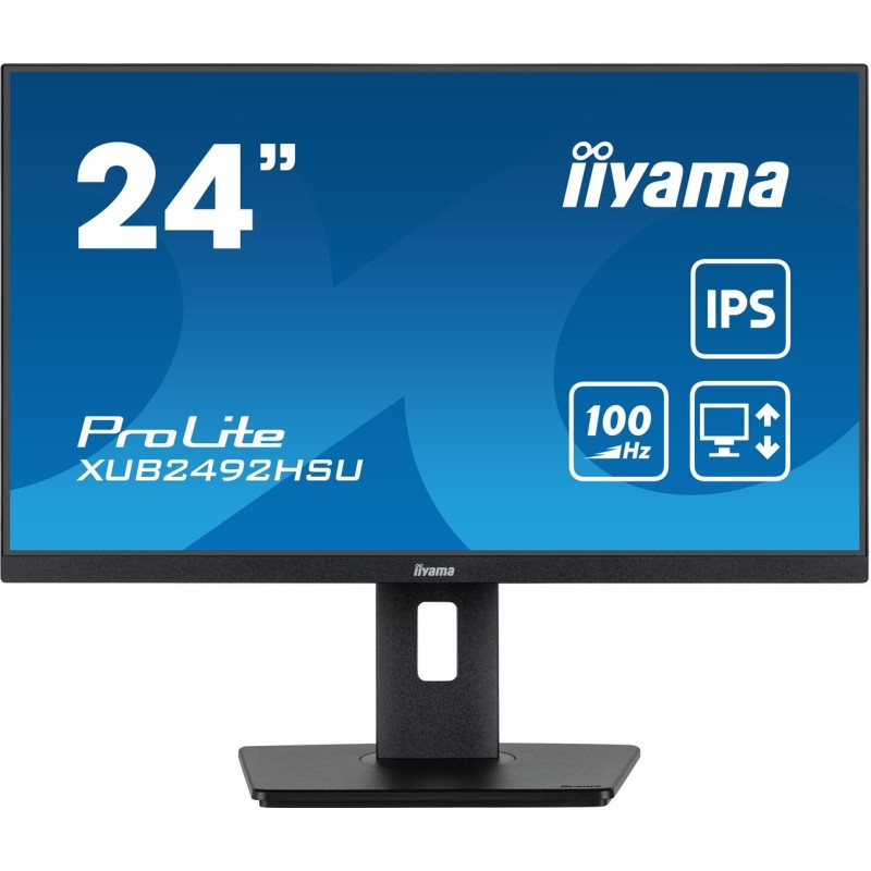 iiyama XUB2492HSU-B6 monitor komputerowy 60,5 cm (23.8") 1920 x 1080 px Full HD LED Czarny iiyama XUB2492HSU-B6 monitor komputerowy 60,5 cm (23.8") 1920 x 1080 px Full HD LED Czarny