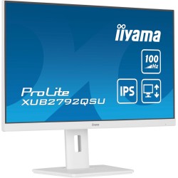 iiyama ProLite XUB2792QSU-W6 monitor komputerowy 68,6 cm (27") 2560 x 1440 px Wide Quad HD LED Biały