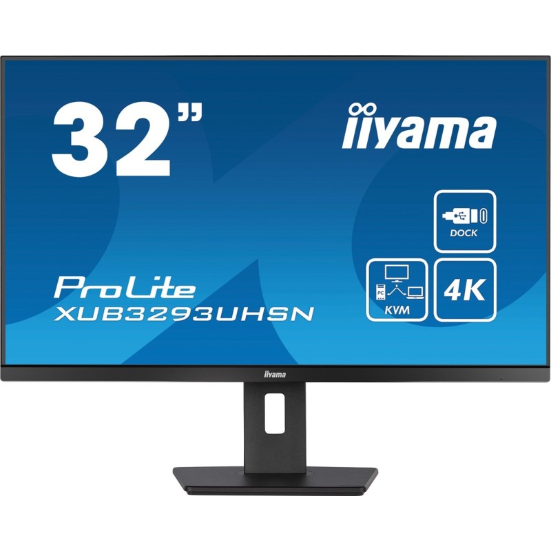 iiyama ProLite XUB3293UHSN-B5 monitor komputerowy 80 cm (31.5") 3840 x 2160 px 4K Ultra HD LCD Czarny iiyama ProLite XUB3293UHSN-B5 monitor komputerowy 80 cm (31.5") 3840 x 2160 px 4K Ultra HD LCD Czarny