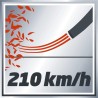 Dmuchawa do liści Einhell GE-CL 18 Li E - Solo akumulatorowa 210 km/h Czarny, Czerwony