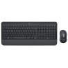 Logitech Signature MK650 Combo For Business klawiatura Dołączona myszka Biuro Bluetooth QWERTZ Niemiecki Grafitowy