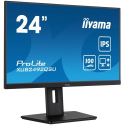 iiyama ProLite XUB2492QSU-B1 monitor komputerowy 60,5 cm (23.8") 2560 x 1440 px Wide Quad HD LED Czarny