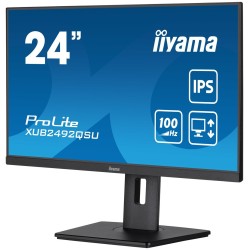 iiyama ProLite XUB2492QSU-B1 monitor komputerowy 60,5 cm (23.8") 2560 x 1440 px Wide Quad HD LED Czarny