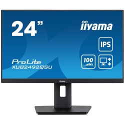 iiyama ProLite XUB2492QSU-B1 monitor komputerowy 60,5 cm (23.8") 2560 x 1440 px Wide Quad HD LED Czarny