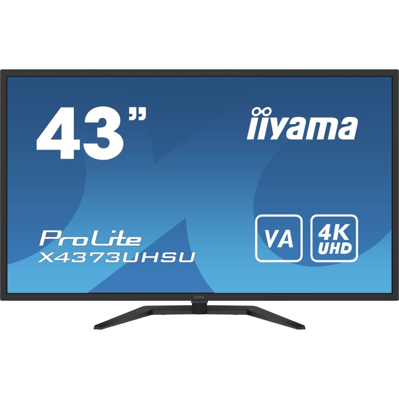 iiyama ProLite X4373UHSU-B1 monitor komputerowy 108 cm (42.5") 3840 x 2160 px 4K Ultra HD Czarny iiyama ProLite X4373UHSU-B1 monitor komputerowy 108 cm (42.5") 3840 x 2160 px 4K Ultra HD Czarny