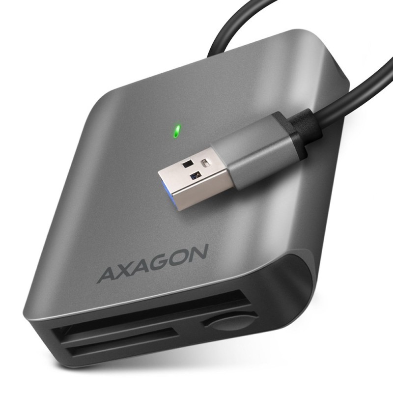 Axagon CRE-S3 External card reader USB-A 3.2 Gen 1 3-slot & lun SD/microSD/CF czytnik kart USB 3.2 Gen 1 (3.1 Gen 1) Type-A Axagon CRE-S3 External card reader USB-A 3.2 Gen 1 3-slot & lun SD/microSD/CF czytnik kart USB 3.2 Gen 1 (3.1 Gen 1) Type-A
