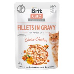 Brit Care Cat Fillets In Gravy Choice Chicken 85g