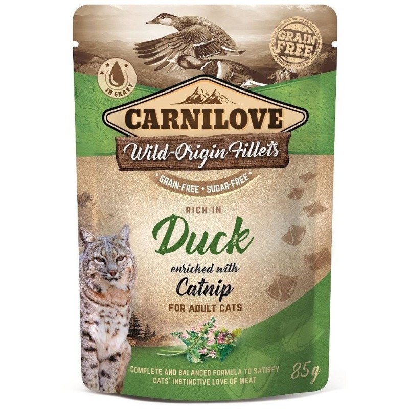 Carnilove Cat Pouch Duck&Catnip 85g