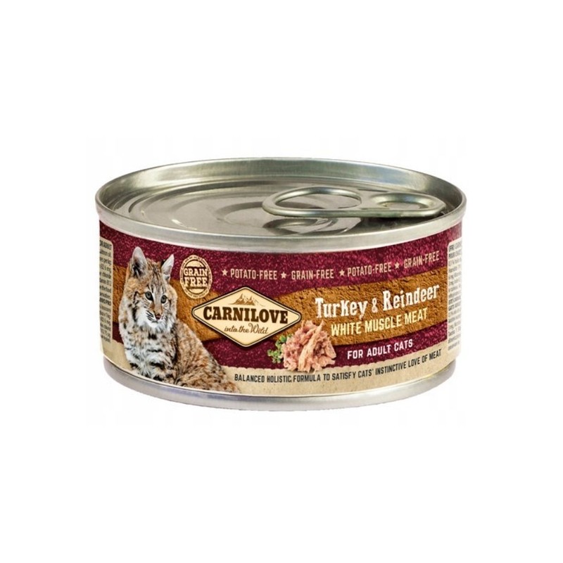 CARNILOVE WMM TURKEY &REINDEE FOR ADULT CATS 100 g