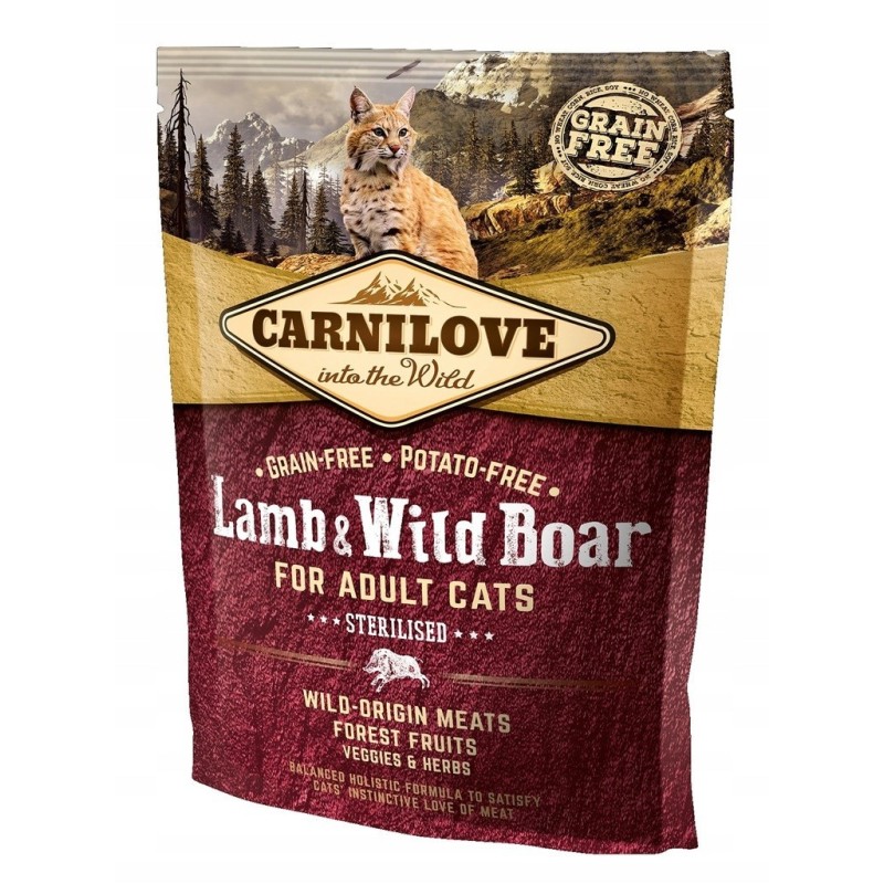 CARNILOVE CAT LAMB&WILD BOAR STERILISED 400G