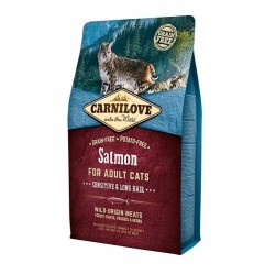 CARNILOVE CAT SALMON SENSITIVE&LONG HAIR 2KG