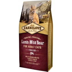 CARNILOVE CAT LAMB&WILD BOAR STERILISED 6kg