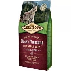 CARNILOVE CAT DUCK&PHEASANT HAIRBALL CONTROL 6kg