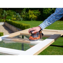 Szlifierka Black & Decker BDCROS18N-XJ przenośna szlifierka orbitalna 12000 RPM Czarny, Pomarańczowy