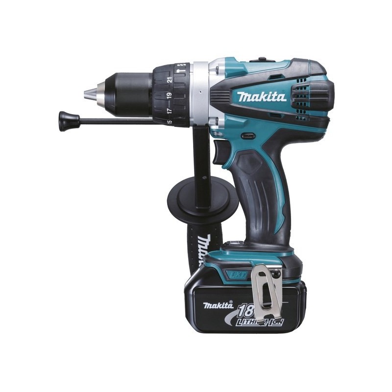 Wiertarko-wkrętarka udarowa 18V MAKITA DHP458RTJ Wiertarko-wkrętarka udarowa 18V MAKITA DHP458RTJ