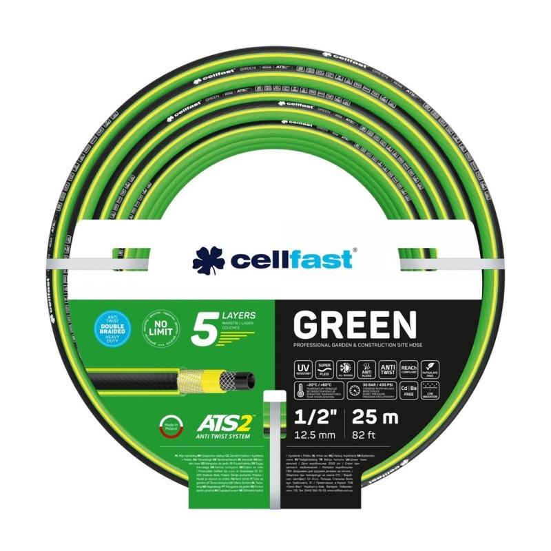 Wąż ogrodowy CELLFAST Green ATS2 15-100 Wąż ogrodowy CELLFAST Green ATS2 15-100
