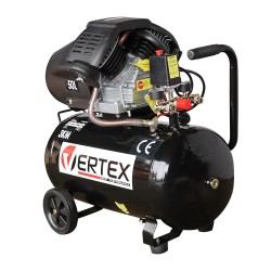 Kompresor olejowy 50 litrów dwutłokowy Vertex VHC50V