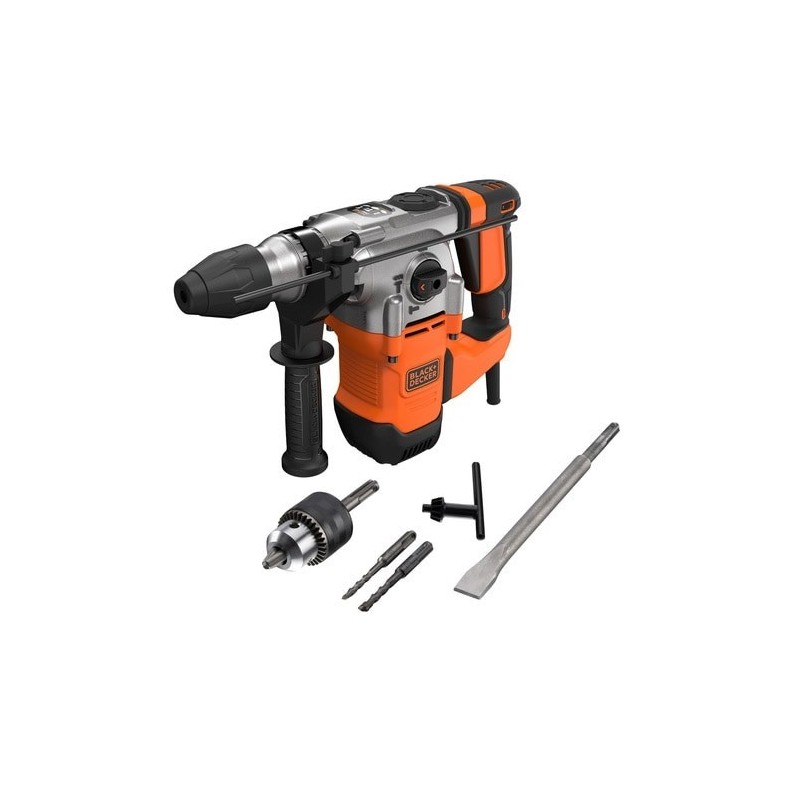 Black & Decker BEHS03K 900 RPM SDS Plus Czarny, Pomarańczowy Black & Decker BEHS03K 900 RPM SDS Plus Czarny, Pomarańczowy