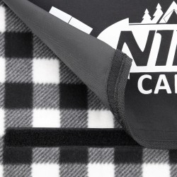 Koc piknikowy NILS CAMP NC2310 biało-czarny 300x200 cm