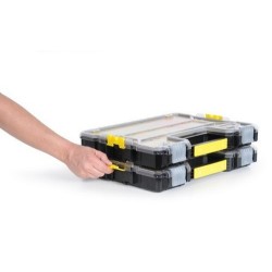Stanley 1-97-517 pudełko na narzędzia Czarny, Przezroczysty, Żółty