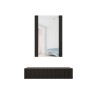 Toaletka z lustrem PAFOS 80x41,6x100 czarny mat