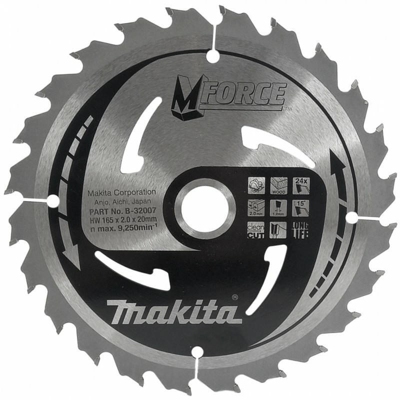 MAKITA PIŁA TARCZOWA 165x20x24z M-FORCE DREWNO MAKITA PIŁA TARCZOWA 165x20x24z M-FORCE DREWNO