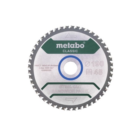 Metabo piła tarczowa FZ/FA 190x30x48z Steel Cut/Sandwich Panel Classic