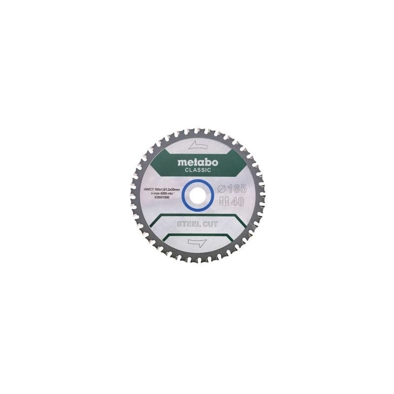 Metabo 628651000 ostrze do piły tarczowej 16,5 cm 1 szt. Metabo 628651000 ostrze do piły tarczowej 16,5 cm 1 szt.