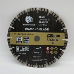 TARCZA DIAMENTOWA 230mm 25,4/22,23 SEGMENT TURBO CUT INDIAN PROFESSIONAL
