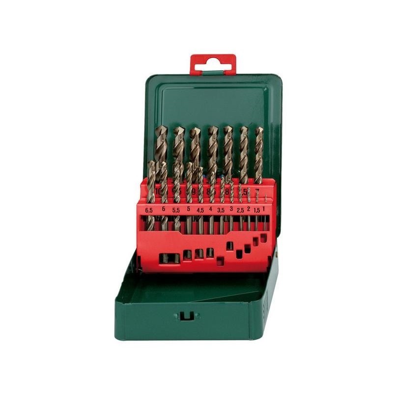 METABO ZESTAW WIERTEŁ HSS-CO 19cz. 1- 10mm METABO ZESTAW WIERTEŁ HSS-CO 19cz. 1- 10mm