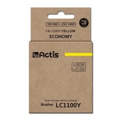 Tusz ACTIS KB-1100Y (zamiennik Brother LC1100Y/980Y Standard 19 ml żółty)