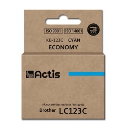 Tusz ACTIS KB-123C (zamiennik Brother LC123C/LC121C Standard 10 ml niebieski)
