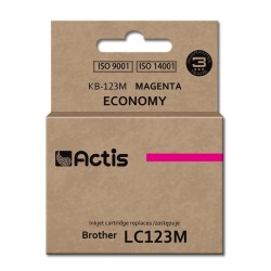 Tusz ACTIS KB-123M (zamiennik Brother LC123M/LC121M Standard 10 ml czerwony)