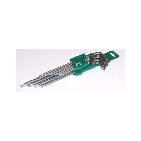 JONNESWAY KLUCZ TORX TYP "L" KOMPLET 10cz. Z OTWOREM BARDZO DŁUGIE H08S110S