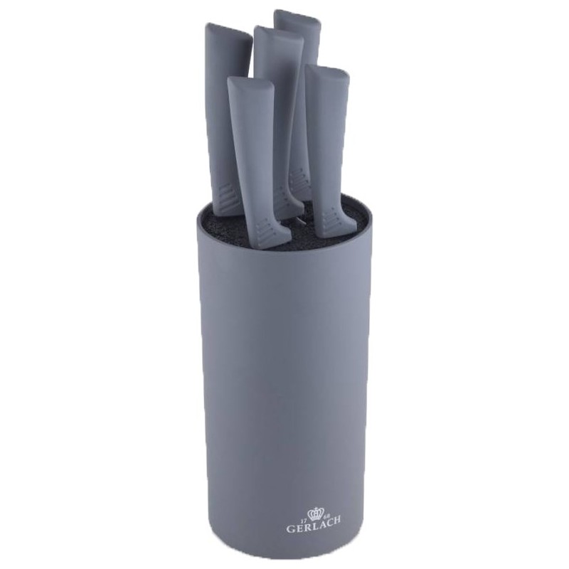 Nóż GERLACH SMART GREY ( nóż do chleba nóż do siekania nóż szefa kuchni nóż do obierania warzyw i owoców Mały nóż do krojenia ) Nóż GERLACH SMART GREY ( nóż do chleba nóż do siekania nóż szefa kuchni nóż do obierania warzyw i owoców Mały nóż do krojenia )