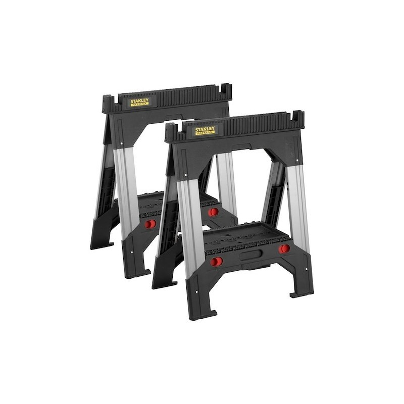 Stanley 1-92-980 kozioł do piłowania 2 szt. Aluminium Możliwość złożenia Stanley 1-92-980 kozioł do piłowania 2 szt. Aluminium Możliwość złożenia