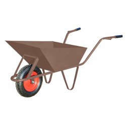AWTOOLS TACZKA BUDOWLANA 85L/1,5mm BRĄZ+OSŁONA KOŁA
