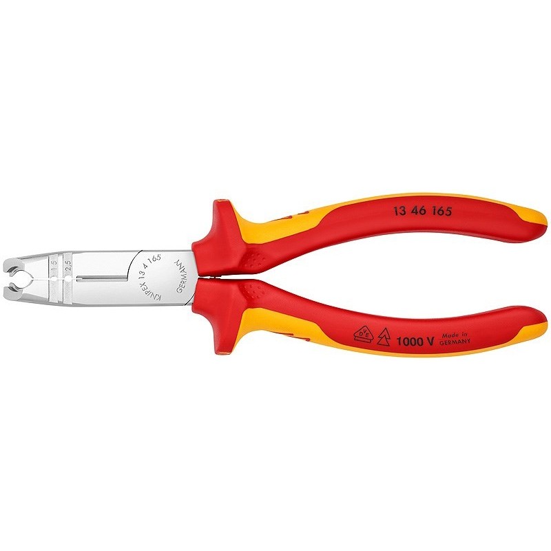 Knipex 13 46 165 narzędzie do zdejmowania izolacji Czerwony, Żółty