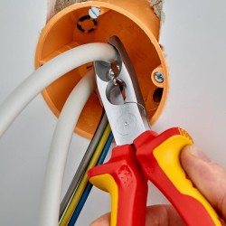 Knipex 13 46 165 narzędzie do zdejmowania izolacji Czerwony, Żółty