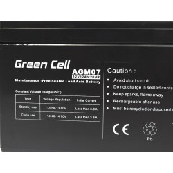 GREEN CELL AKUMULATOR ŻELOWY AGM07 12V 12AH