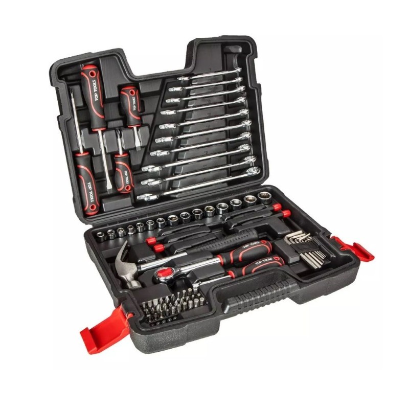 Zestaw narzędziowy Top Tools 1/4", 3/8", 73 sztuki Zestaw narzędziowy Top Tools 1/4", 3/8", 73 sztuki