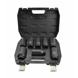 AW ZESTAW NASADEK UDAROWYCH 3/4" 8cz./24-38mm/ DŁUGIE BLACK LINE
