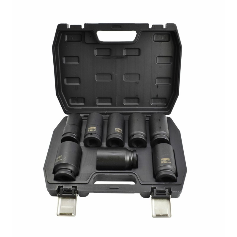 AW ZESTAW NASADEK UDAROWYCH 3/4" 8cz./24-38mm/ DŁUGIE BLACK LINE AW ZESTAW NASADEK UDAROWYCH 3/4" 8cz./24-38mm/ DŁUGIE BLACK LINE