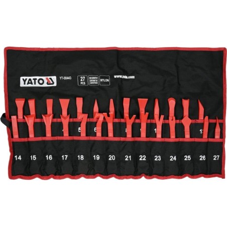 Narzędzie do usuwania tapicerki Yato YT-08443 Czerwony 27 szt.