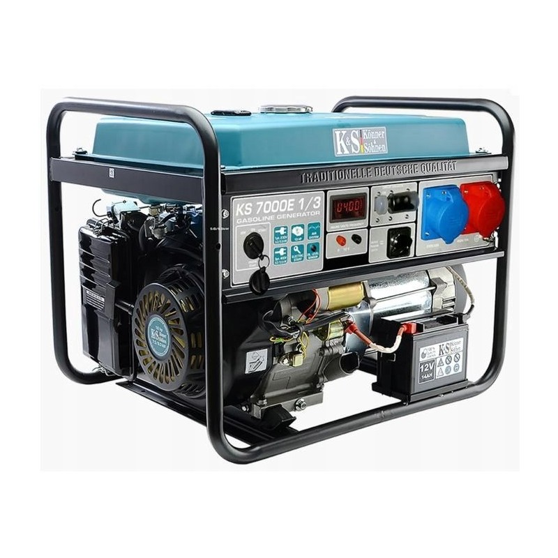KÖNNER & SÖHNEN AGREGAT/GENERATOR BENZYNOWY 5,0kW 230/400V ROZRUCH ELEKTRYCZNY AVR VST KS7000E-1/3 KÖNNER & SÖHNEN AGREGAT/GENERATOR BENZYNOWY 5,0kW 230/400V ROZRUCH ELEKTRYCZNY AVR VST KS7000E-1/3