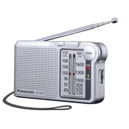 Radio kieszonkowe kompaktowe Panasonic RF-P150DEG-S (kolor srebrny)