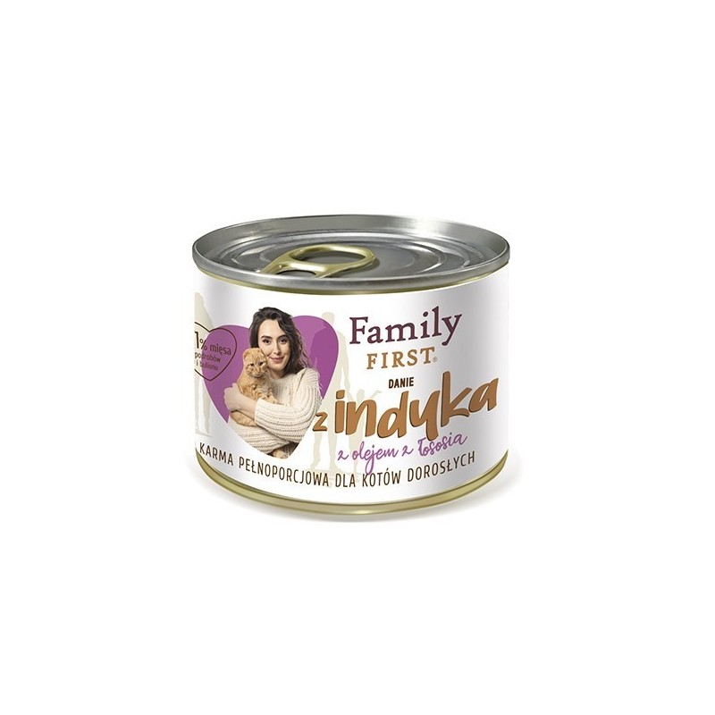 FamilyFirst Danie z indykiem adult 200g