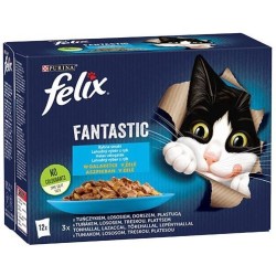 FELIX Fantastic Ryba - mokra karma dla kota - 12x85g