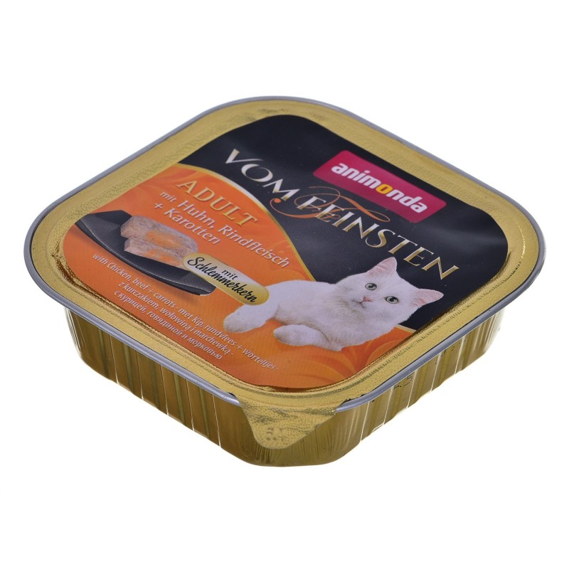 ANIMONDA Vom Feinsten Classic Cat kurczak, wołowina i marchewka - mokra karma dla kota - 100g