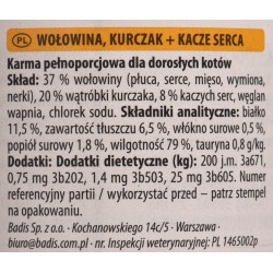 ANIMONDA Carny Adult wołowina, kurczak i kacze serca - mokra karma dla kota - 400 g